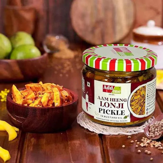Traditional Aam Heeng Lonji Pickle in Mustard Oil 300g | Handmade Mango Achar