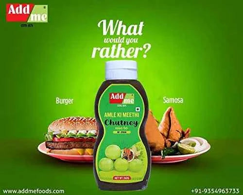 Amla Ki Meethi Chutney 240gm, Homemade Sweet & Spicy Amla Chatni Addme