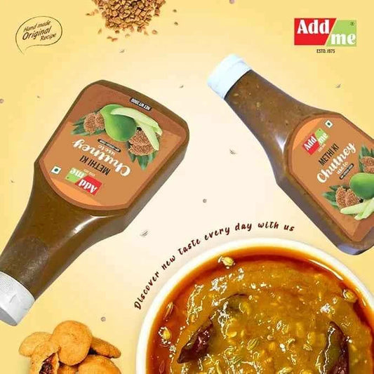 Instant Dana Methi Chutney 390gm – Roasted Fenugreek Seed Flavored Condiment