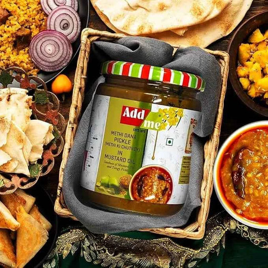 Methi Dana Chutney Pickle 500gm, Homemade Mango Methi Ki Chatni- Addme