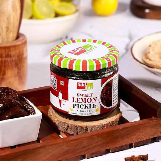 Sweet Lemon Pickle (Meetha Nimbu Ka Achar) | Homemade, No Oil, 350gm