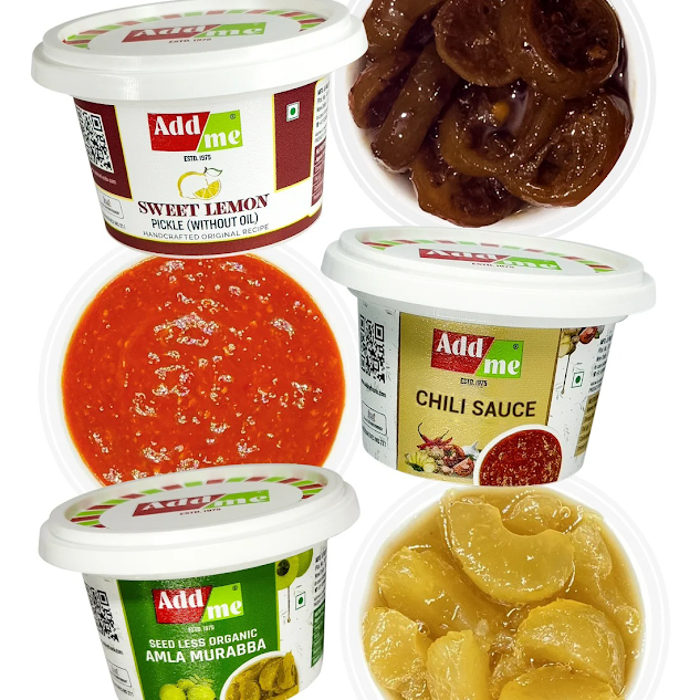 Add Me 7-in-1 Combo – Pickles, Murabbas & Chutneys 50gm Each Pack - Add Me Foods