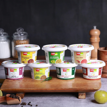 Add Me 7-in-1 Combo – Pickles, Murabbas & Chutneys 50gm Each Pack - Add Me Foods