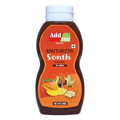 Bottle of Add Some Khatti Meethi Sonth on a white background