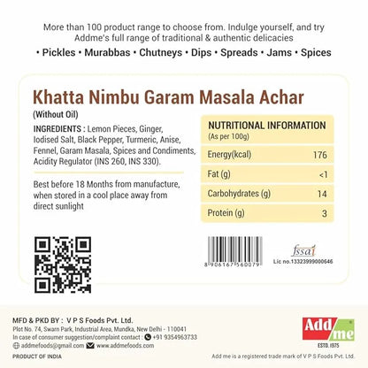Back of a product packaging with nutritional information, ingredients list, and branding details.