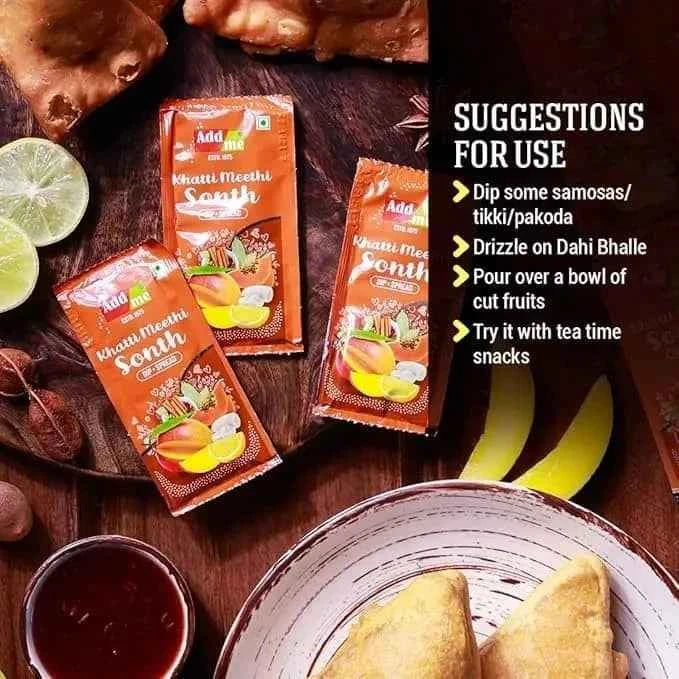 3 in1 Methi Mango & Sonth Chutney, Mixed Pickle(Pack of 48) - Add Me