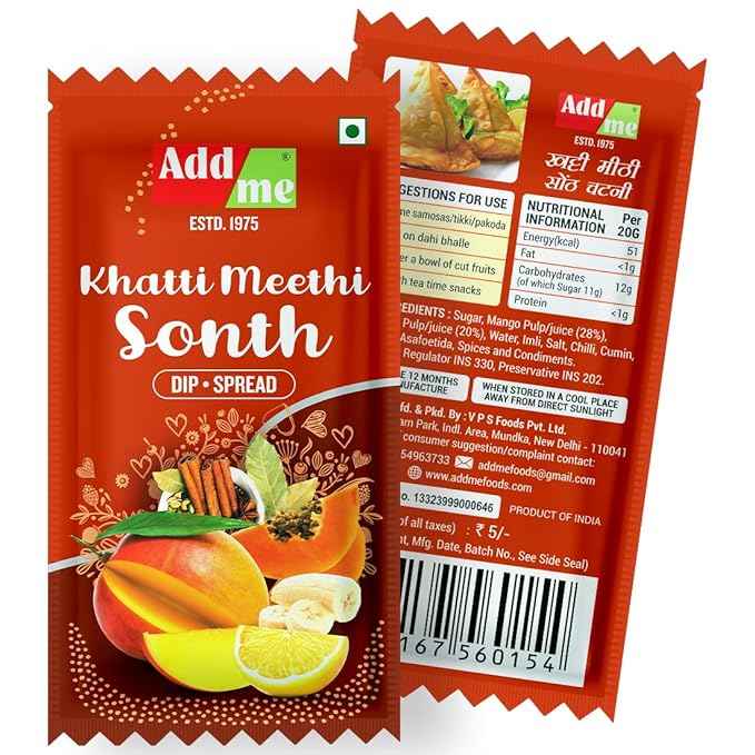 Khatti Meethi Sonth Chutney, Homemade Sweet and Sour Sauce, Samosa, PaniPuri