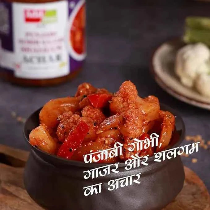 Add Me Punjabi Mix Achar Gobhi Gajar Shalgam Pickle 600gm Pack of 2