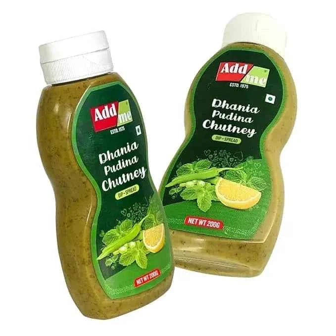 Dhania Pudina Chutney 210gm | Mint Sauce Pack Of 2, Add Me