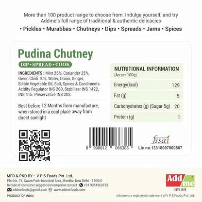 Dhania Pudina Chutney, Homemade Mint Coriander Chutney, Panipuri Bhelpuri