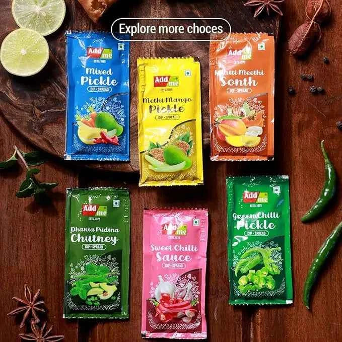 Dhania Pudina Chutney Sachets, Homemade Pudina Chatni Sauce