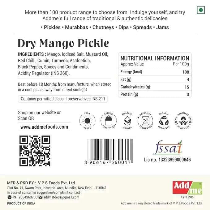 Dry Mango Pickle