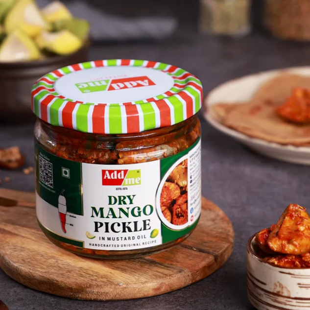 Dry Mango Pickle & Green Stuffed Chili Pickles (Combo)