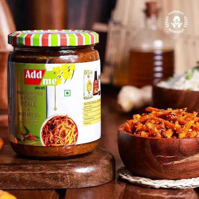 Fresh Turmeric & Ginger Pickle 500gm,  Easy Homemade Achar