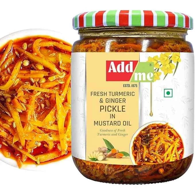 Fresh Turmeric & Ginger Pickle 500gm,  Easy Homemade Achar
