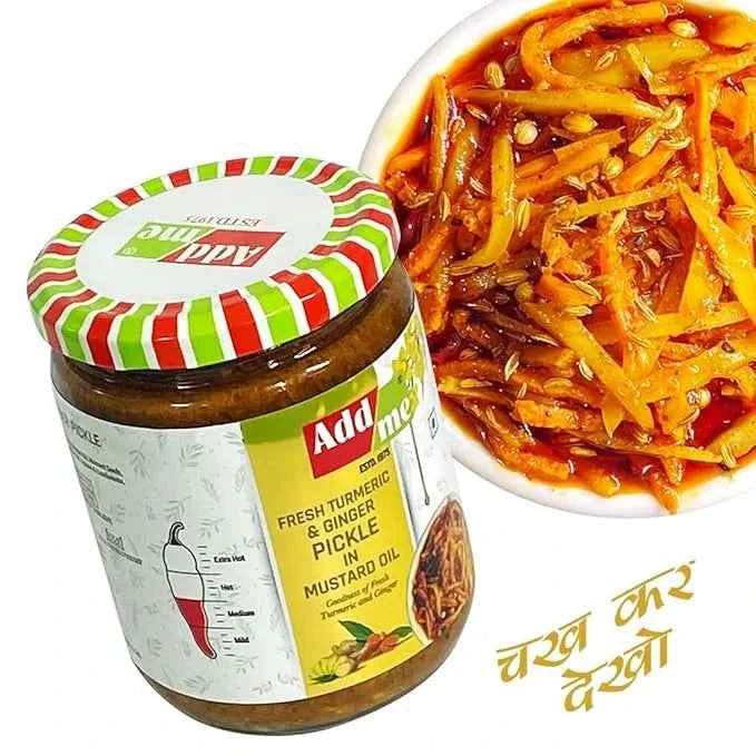 Fresh Turmeric & Ginger Pickle,  Easy Homemade Achar
