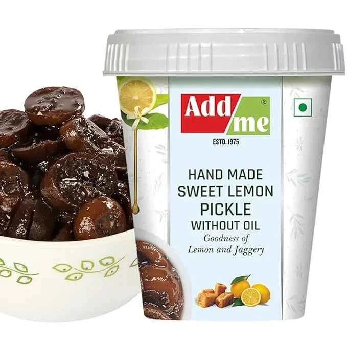 Hand Made Sweet Lemon Pickle Without Oil, Add Me Khatta Meetha