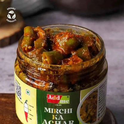 Hari Mirchi Ka Achar In Olive Oil, Homemade Green Chilli Pickle