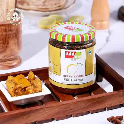 Heeng Lemon Pickle Without Oil – Tangy, Zesty & Aromatic, Add Me