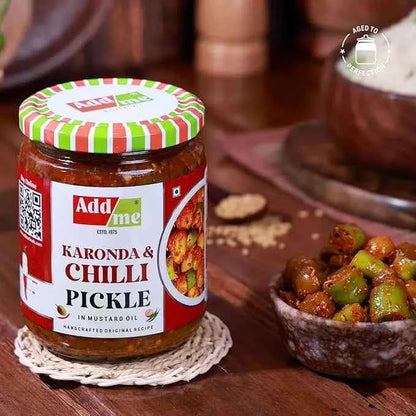 Karonda & Chilli 500gm, Homemade Mirchi Aur karonda ka achar