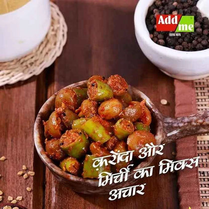 Karonda & Chilli 500gm, Homemade Mirchi Aur karonda ka achar