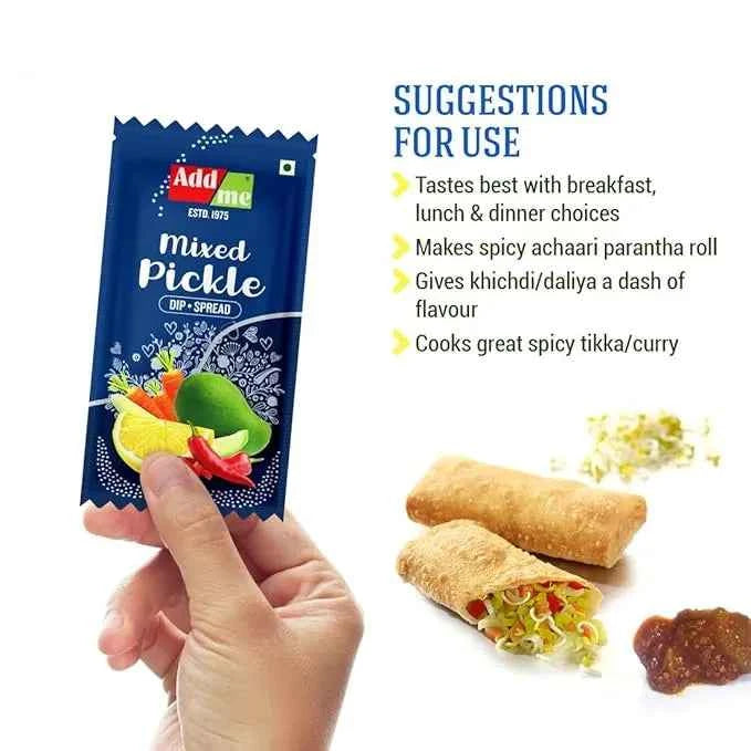 Mixed Pickle Chutney 48 Sachets, Homemade Flavourful Chatni Sauce