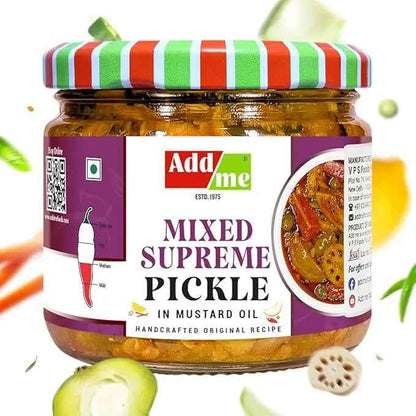 Mixed Supreme Pickle In Mustard Oil 300gm, Handmade Achar