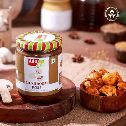 Mushroom Pickle, oyster, masalamatic, spicy, veg achar, 500gm, Add Me