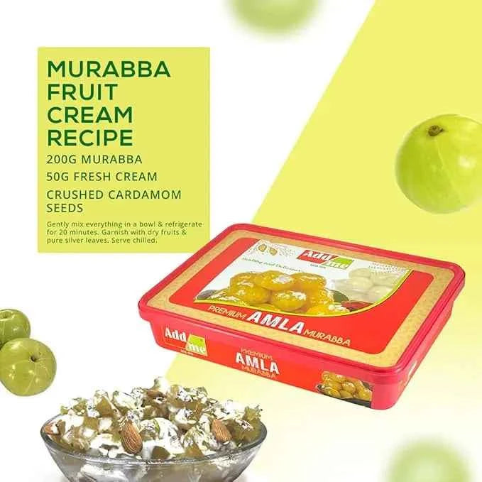 Premium Dry Amla Murabba With Kesar, Elaichi 500gm | Naturally Sweet