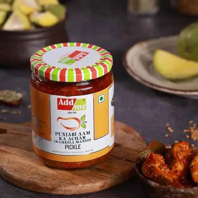 Authentic Punjabi Mango Pickle - Handmade Ramkela Aam Ka Achar with Traditional Taste (500gm)