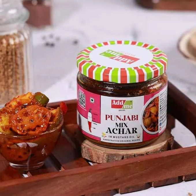 Punjabi Mixed Pickle In Mustard Oil 300gm, Handmade Mix Achar