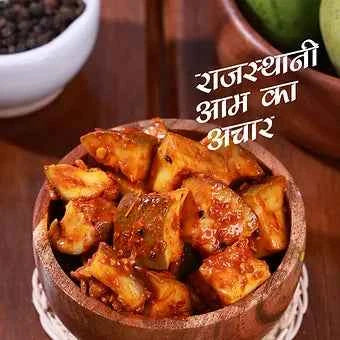 Traditional Rajasthani Mango Pickle 300g | Handmade Aam Ka Achar with Authentic Spices