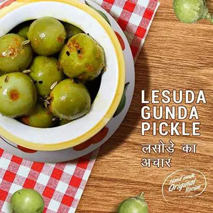 Rajasthani Lasoda Gunda Pickle 500gm, Handmade Lasoda Ka Achar