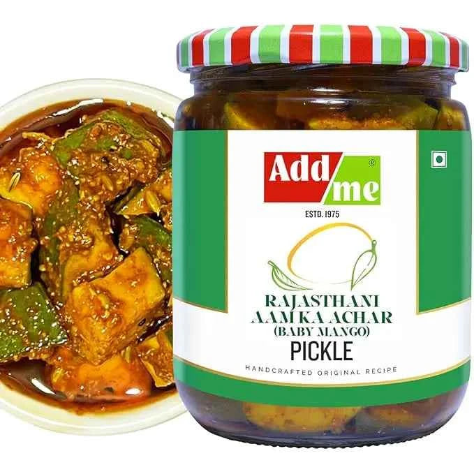 Authentic Rajasthani Mango Pickle - Handmade Aam Ka Achar with Royal Spices (500gm)