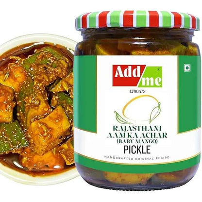 Authentic Rajasthani Mango Pickle - Handmade Aam Ka Achar with Royal Spices (500gm)