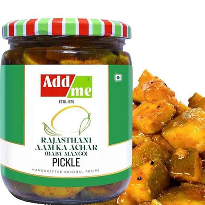 Authentic Rajasthani Mango Pickle - Handmade Aam Ka Achar with Royal Spices (500gm)