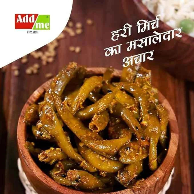 Spicy Green Chilli Pickle, Authentic Hari Mirch ka Achar