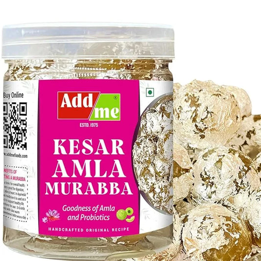 Add Me Foods: Jar of Kesar Amla Murabba with Add Me label on a white background